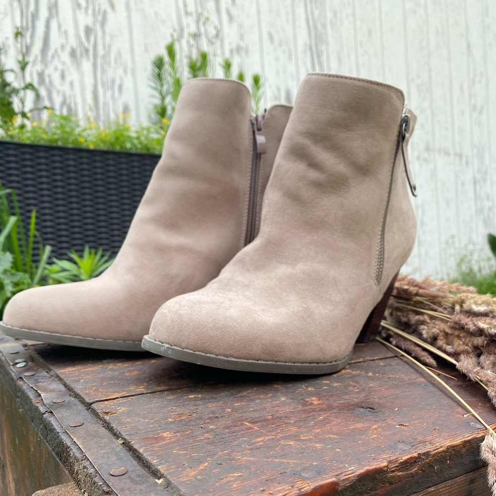 Size 12 suede torrid booties.